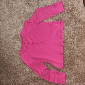 Gap pink thermal t-shirt girl